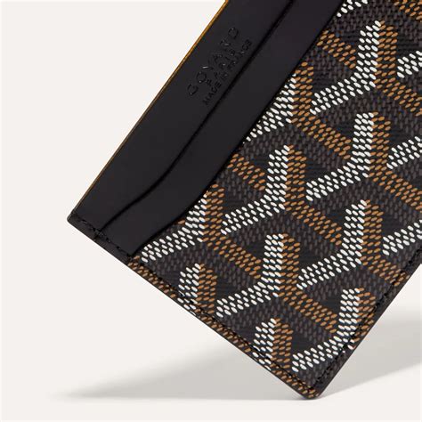 goyard st sulpice card holder black|authentic goyard card holder.